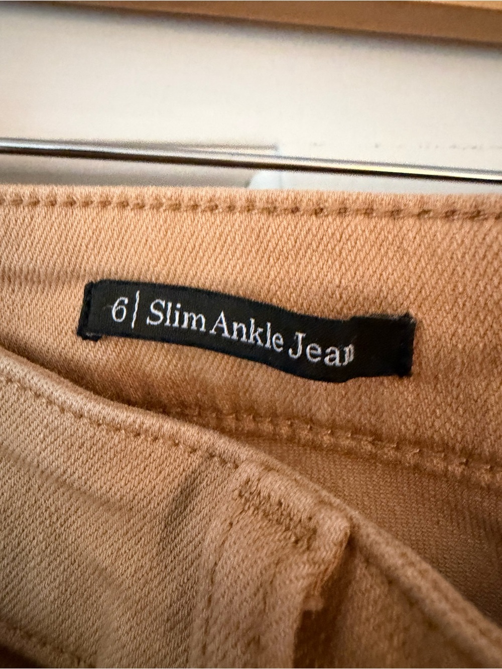 Talbots Slim Ankle Jeans in Camel Denim - Picture 3 of 6